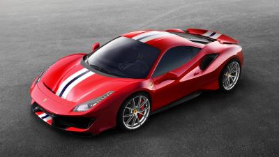 Ferrari 488 pista 2018 side view wallpaper