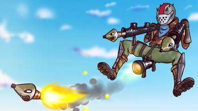 Fortnite rust lord rocket launcher battle royale wallpaper