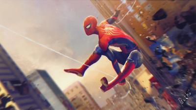 Friendly neighborhood spider wallpaper