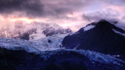 Glacier sunr wallpaper