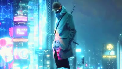 cyberpunk legion 4k az wallpaper