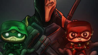 deathstroke ultimatum arrow flash artwork 8i wallpaper