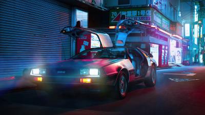 dmc delorean 4k 2020 ba wallpaper