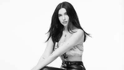 dua lipa billboard monochrome 4k bu wallpaper