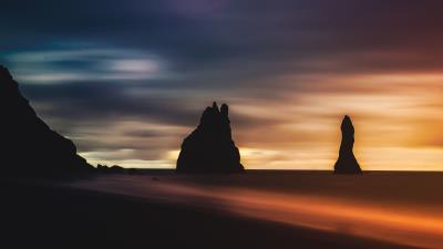 dusk red sunset mi wallpaper