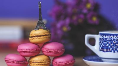 eiffel tower cookies art wallpaper
