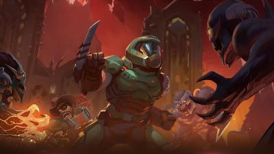 fallout shelter x doom eternal d5 wallpaper