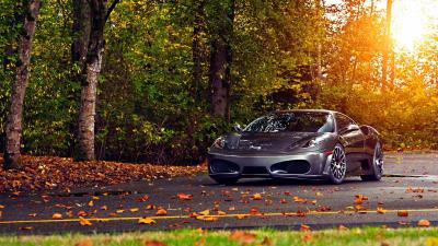 ferrari f430 autumn hd wallpaper