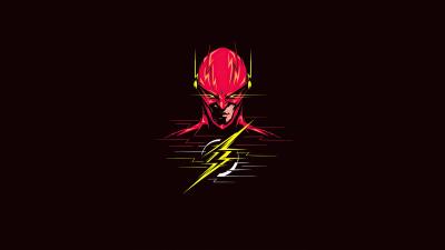 flash 4k minimalism 2020 at wallpaper