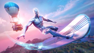 fortnite season 4 silver surfer yj wallpaper