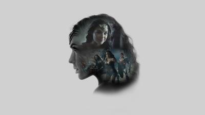 gal gadot as wonder woman zack synders justice league minimal di wallpaper