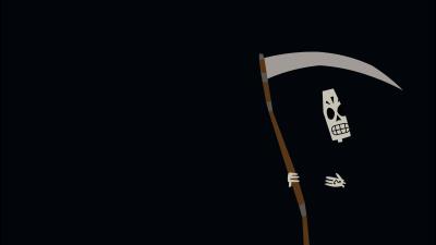 Grim reaper minimal 4k wallpaper