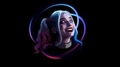 Harley quinn abstract art wallpaper