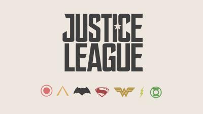 Justice league minimalism logos 4k wallpaper