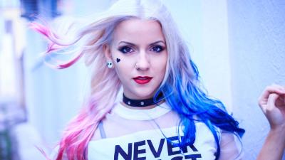 harley quinn cosplay never coast au wallpaper