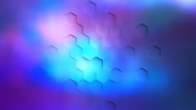 hexa polygon soothing lights 4k cz wallpaper