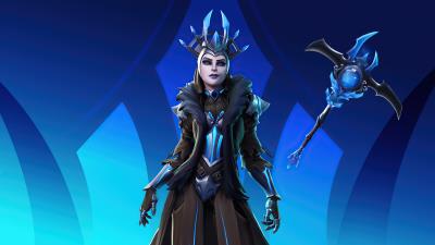 ice queen fortnite 4k z4 wallpaper