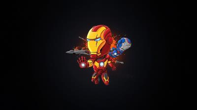 iron man dark minimal art 4k ta wallpaper