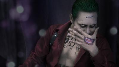 joker damage suicide squad po wallpaper