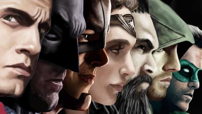 justice league superheroes artwork ad wallpaper