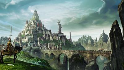 knight reached temple 15 wallpaper