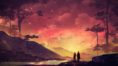 Lost travellers 4k wallpaper