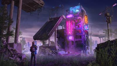 Old bar 4k wallpaper