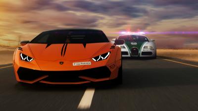 lamborghini robber and bugatti cop vq wallpaper