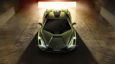 lamborghini sian 2019 front ra wallpaper