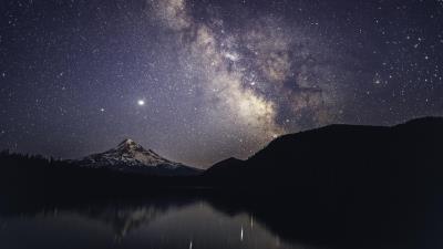 lost lake milky way time lapse 4k xr wallpaper