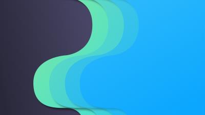 material design flow blue green 4k av wallpaper