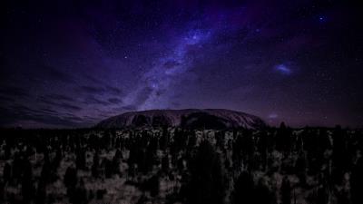 milky way dark night 4k ue wallpaper
