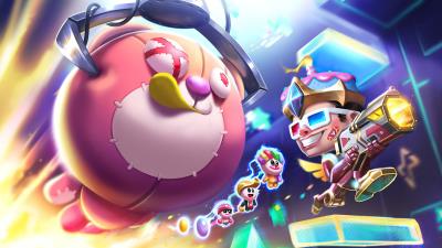 neon abyss freedy 4k u7 wallpaper