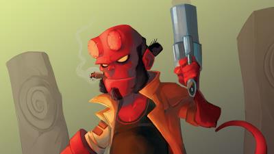 new hellboy artwork 2u wallpaper