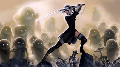 nier automata warrior li wallpaper