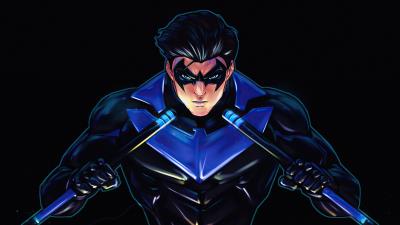 nightwing gotham knights ee wallpaper