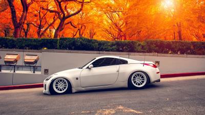 nissan 350z autumn wallpaper