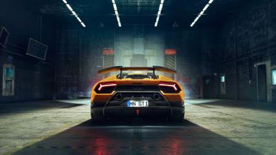 novitec lamborghi huracan perfomante 2018 rear lights 4k yw wallpaper