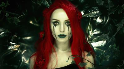 poison ivy cosplay 4k ln wallpaper