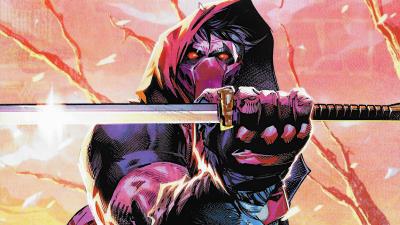 Red hood sword 4k wallpaper