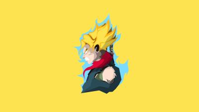 Son goku dragon ball super 4k minimalism w9 wallpaper