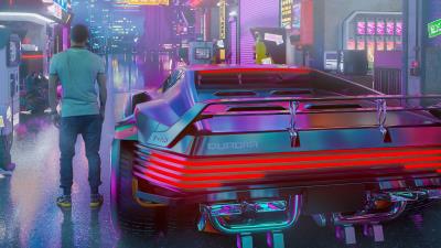 quadra v tech cyberpunk 2077 car 4k d1 wallpaper