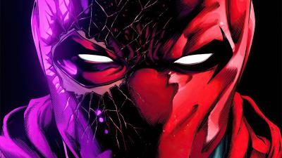 red hood artwork 4k 1l wallpaper