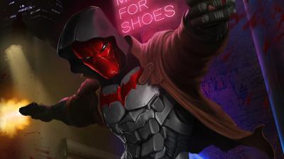 red hood guns up s5 wallpaper