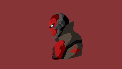 red hood minimalism ee wallpaper