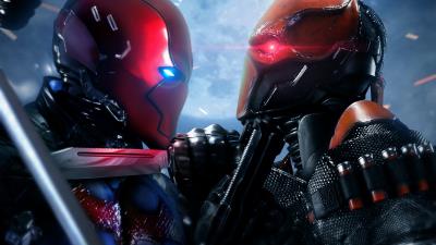 red hood vs deathstroke 9x wallpaper