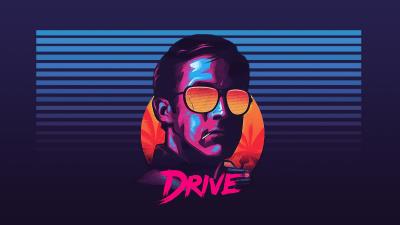 ryan gosling retrowave 4k k2 wallpaper