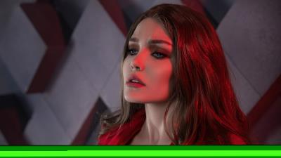 scarlet witch cosplay 4k oo wallpaper