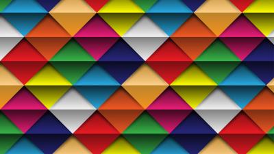 shapes triangle abstract colorful pq wallpaper
