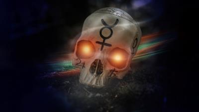 skull of the fire 4k xr wallpaper